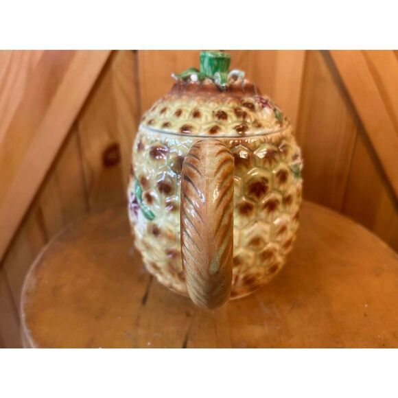 Vintage Japanese 7 Piece Tea Set Porcelain Pineapple Floral Design Read (5007) - Picture 11 of 16